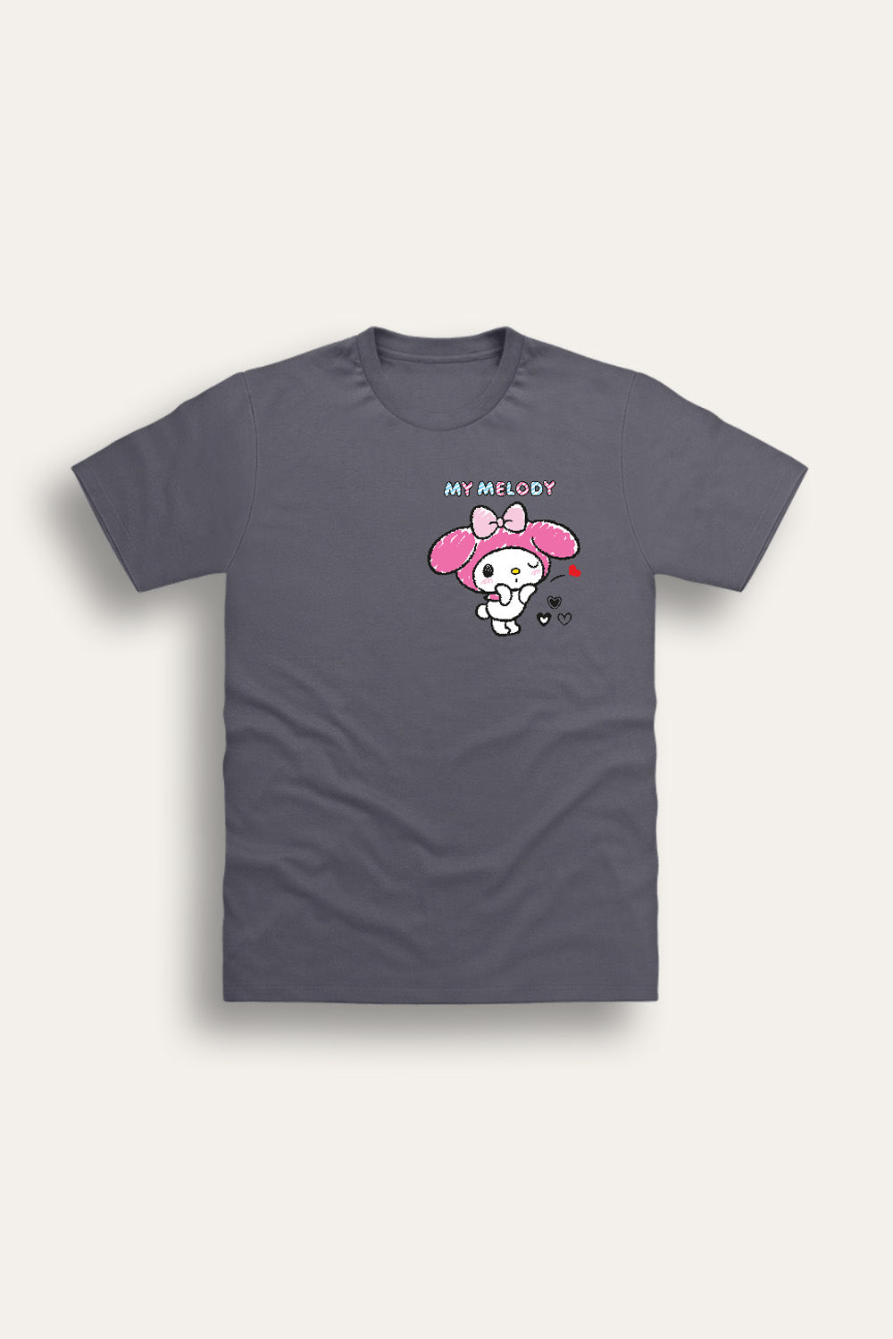 My Melody Girls Grey T-Shirt - Brand Threads