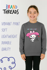 My Melody girls sweatshirt – cosy fleece pullover, long sleeve top - Brand Threads
