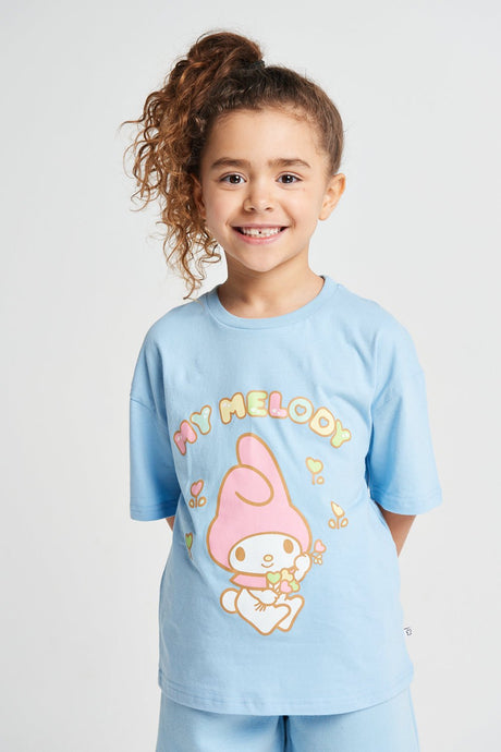 My Melody Girls T-Shirt & Wide Leg Jogger Set - Brand Threads