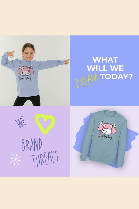 My Melody onesies for girls – cosy sweatshirt style - Brand Threads