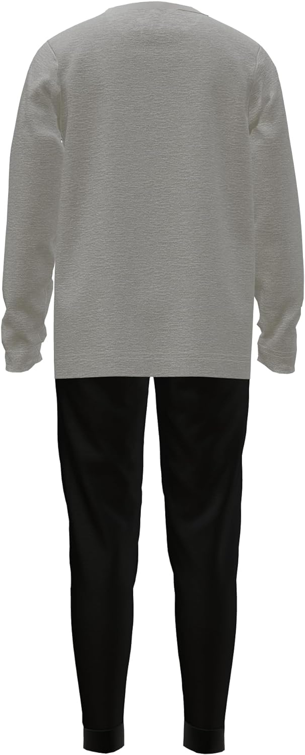 NERF Boy's Pyjamas Set – Long - Sleeved Grey Top with Black Bottoms - Brand Threads