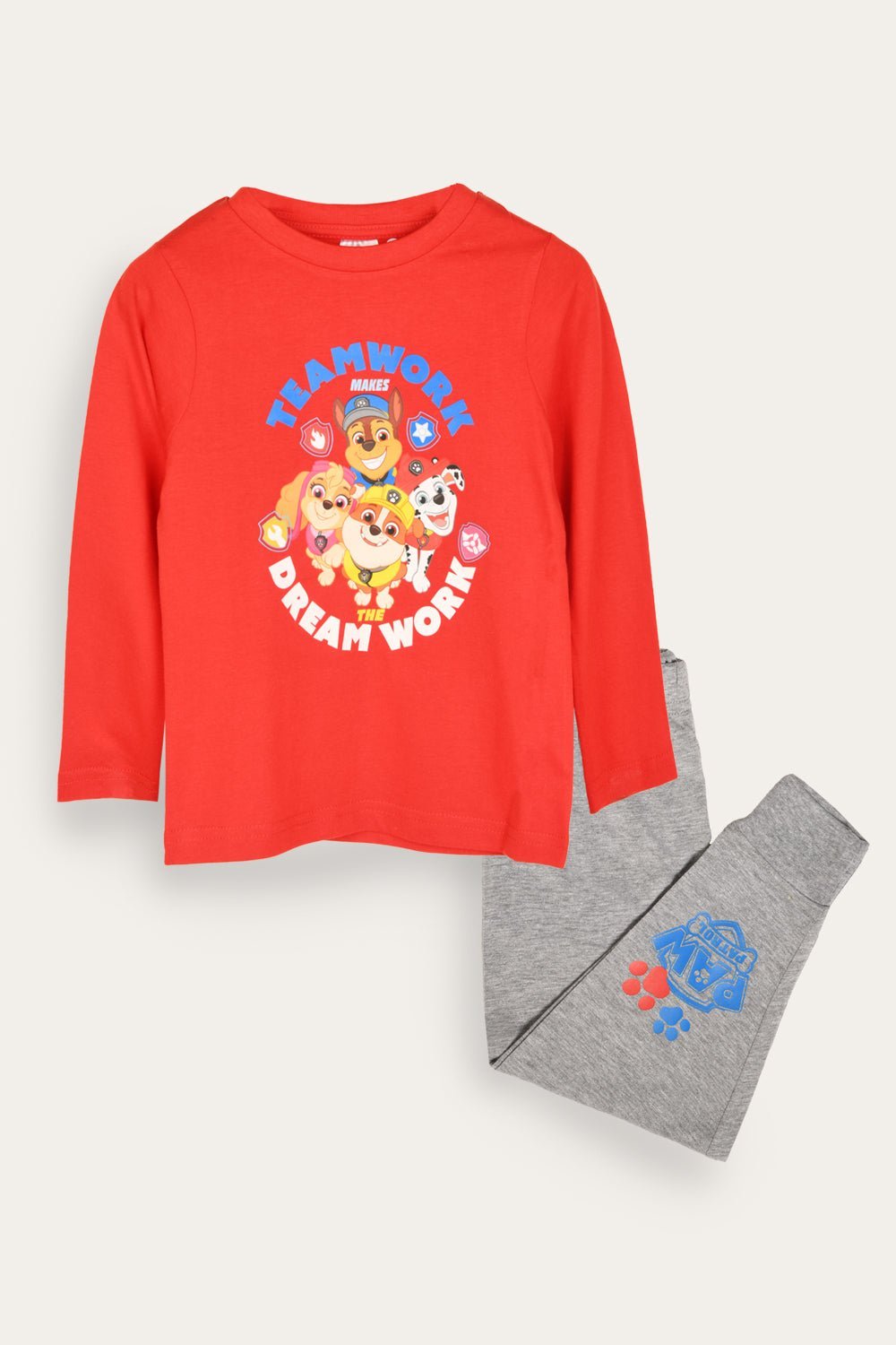 Paw Patrol Boys Pyjamas Long Sleeved Kids Pyjamass Set Official Merchandise - Brand Threads