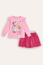 Peppa Pig Fairy Friends Girls Two Piece Skirt And Top Set - Brand Threads