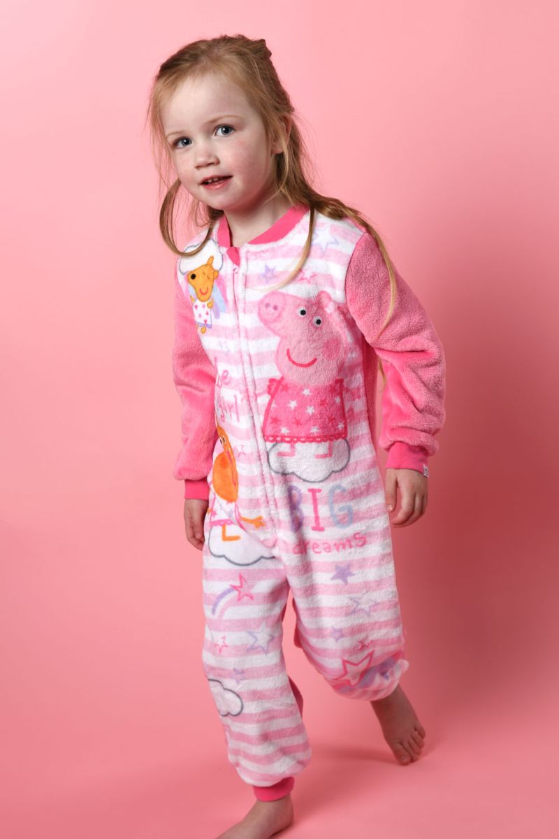 Peppa Pig Girls Fleece Onesie - Brand Threads