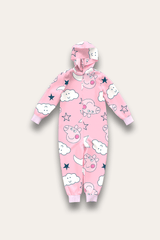 Peppa Pig Girls Fleece Onesie - Brand Threads