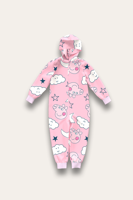 Peppa Pig Girls Fleece Onesie - Brand Threads