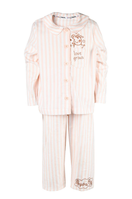 Peppa Pig Girls Organic Cotton Heirloom Pyjamas - Brand Threads