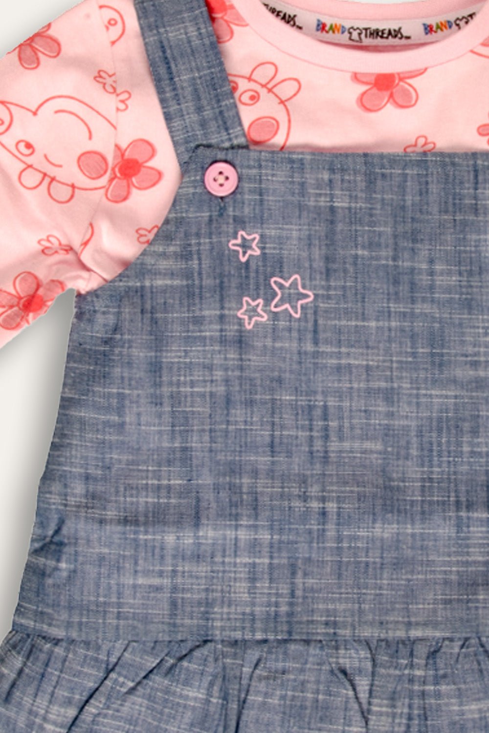 Peppa Pig Girls Pinafore Dress - Brand Threads