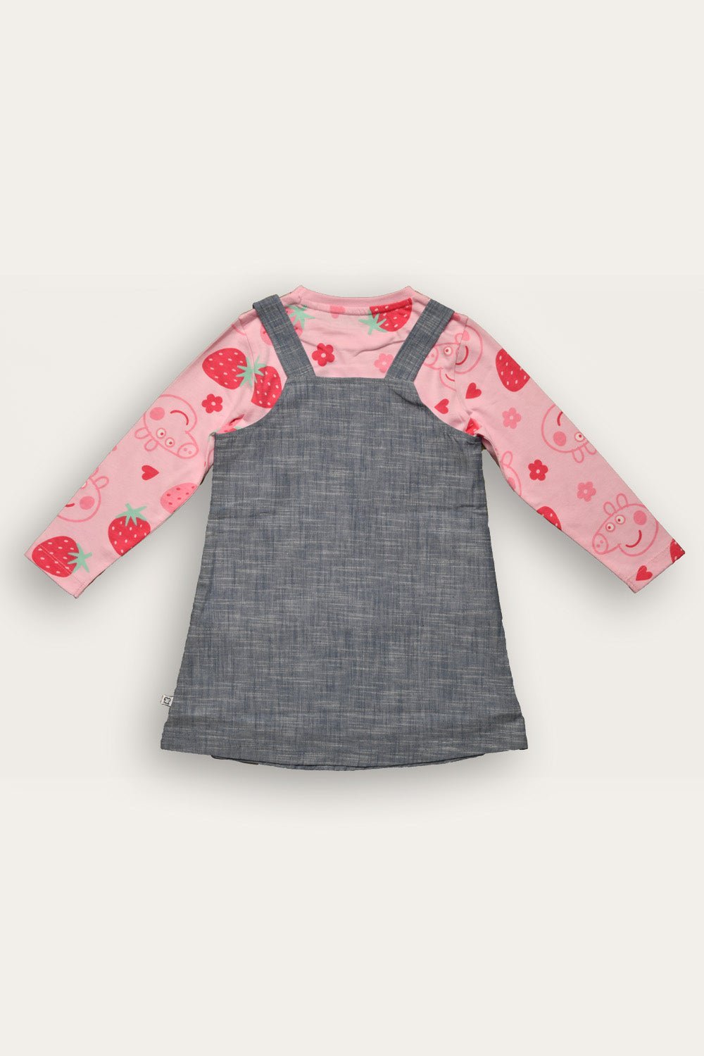 Peppa Pig Girls Pinafore Dress Set - Brand Threads