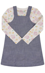 Peppa Pig Girls Pinafore Dress Set - Brand Threads