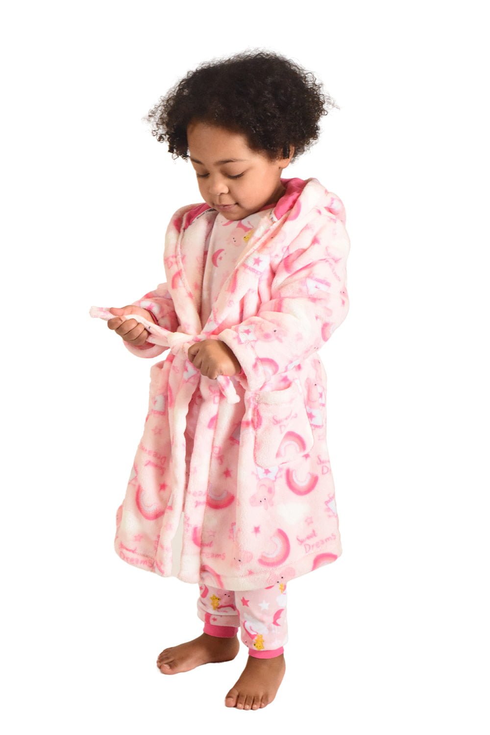 Robe De Chambre Peppa Pig Polaire à Capuche - Pour Fille 18 Mois à 5 Ans, Ultra Douce, Cadeau Idéal