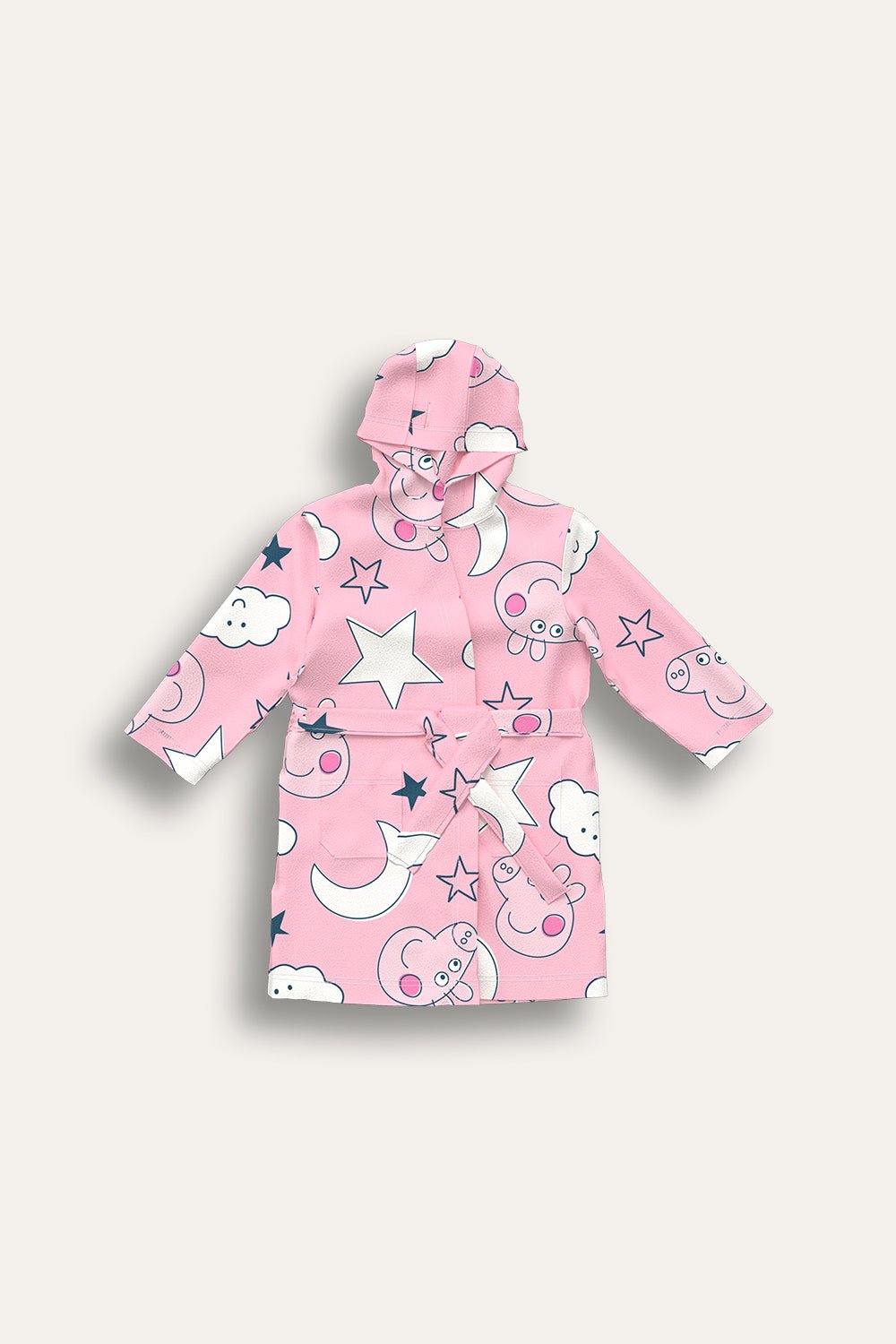 Peppa Pig Girls Pink Fleece Robe - Brand Threads