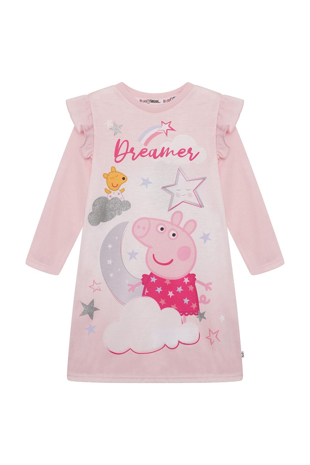 Peppa Pig Girls Pink Nightie - Brand Threads