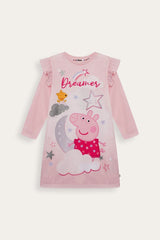 Peppa Pig Girls Pink Nightie - Brand Threads