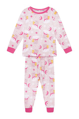 Peppa Pig Girls Pink Printed Fleece Pyjamas - Brand Threads