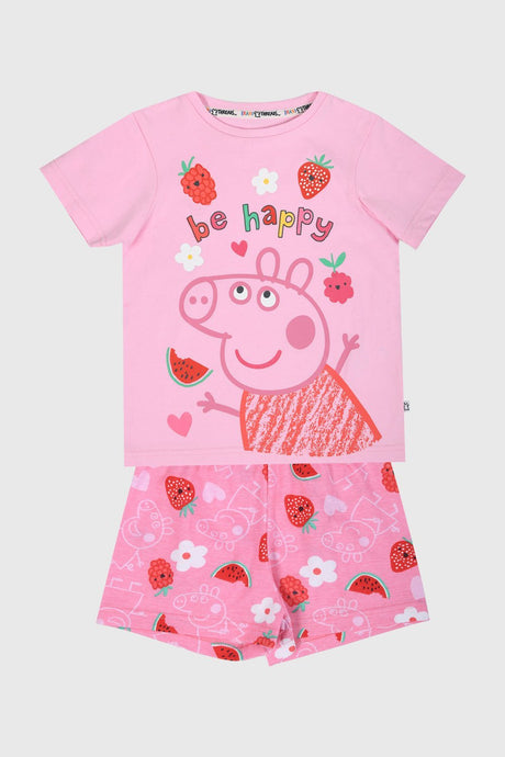 Peppa Pig Girls Shortie Pyjamas Set - Brand Threads