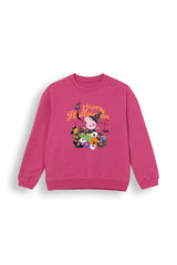 Peppa Pig “Happy Halloween” Girls Hot Pink Sweatshirt - Brand Threads