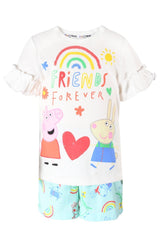 Peppa Pig Organic Cotton T-Shirt & Shorts Pyjamas - Brand Threads