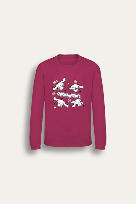 Sanrio Cinnamoroll Kids’ Hoodie – Light Pink Cotton Hooded Sweatshirt - Brand Threads