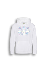 Sanrio Cinnamoroll Kids’ Hoodie – White Cotton Hooded Sweatshirt - Brand Threads