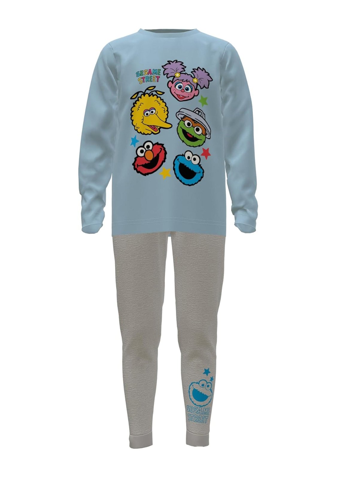 Sesame Street Kids Pyjamas Unisex Long Sleeved Winter Pyjamas Set Official Merchandise - Brand Threads