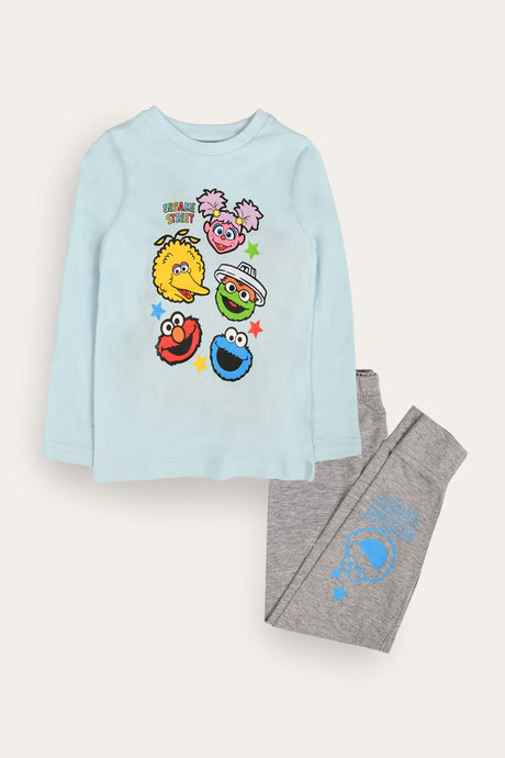 Sesame Street Kids Pyjamas Unisex Long Sleeved Winter Pyjamas Set Official Merchandise - Brand Threads