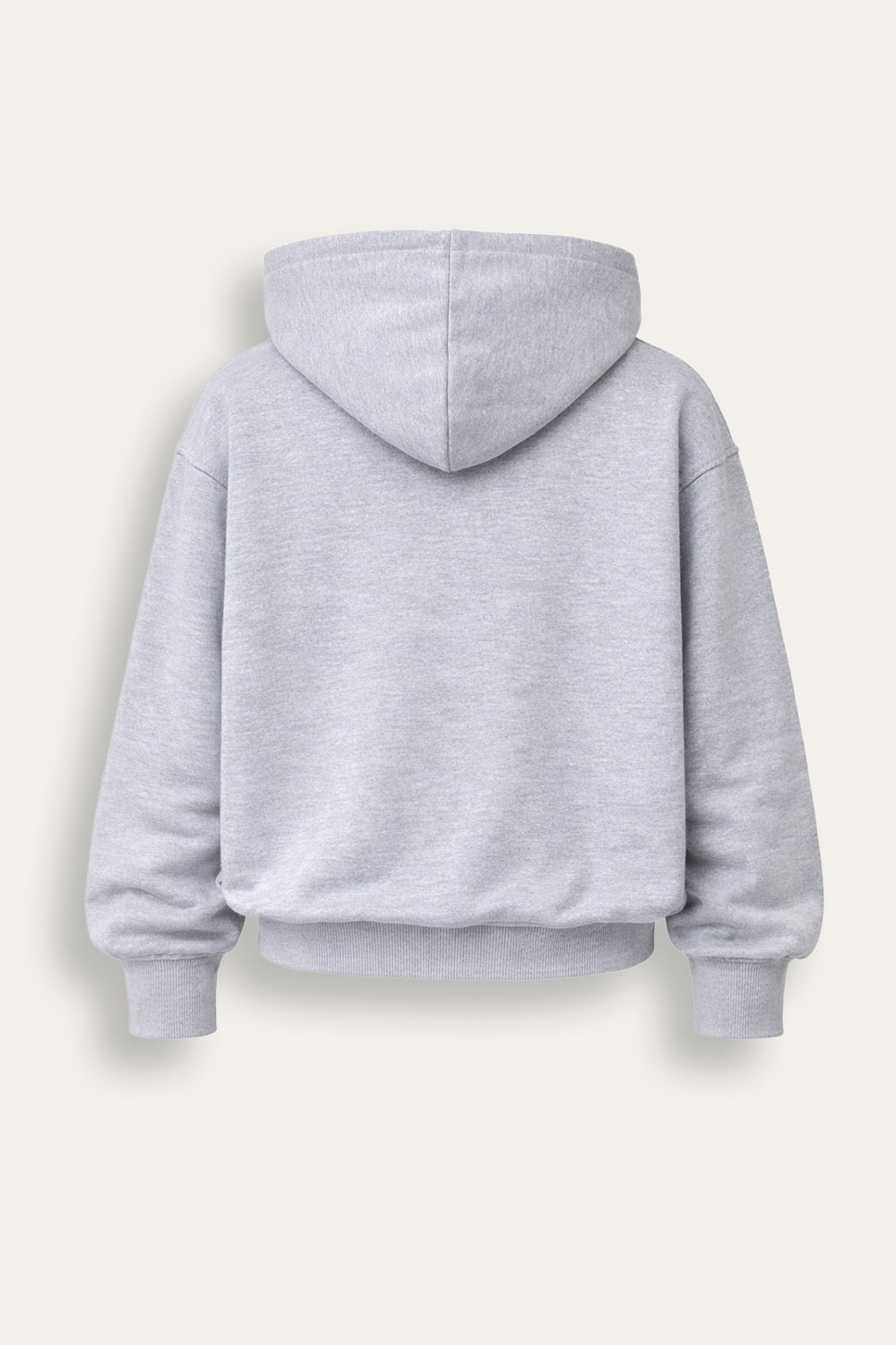 Smiley Girls Grey Marl Hooded Sweatshirt with Smiley Print - Brand Threads