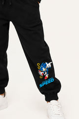 Sonic the Hedgehog Boys Black Hoodie and Jogger Set - Brand Threads