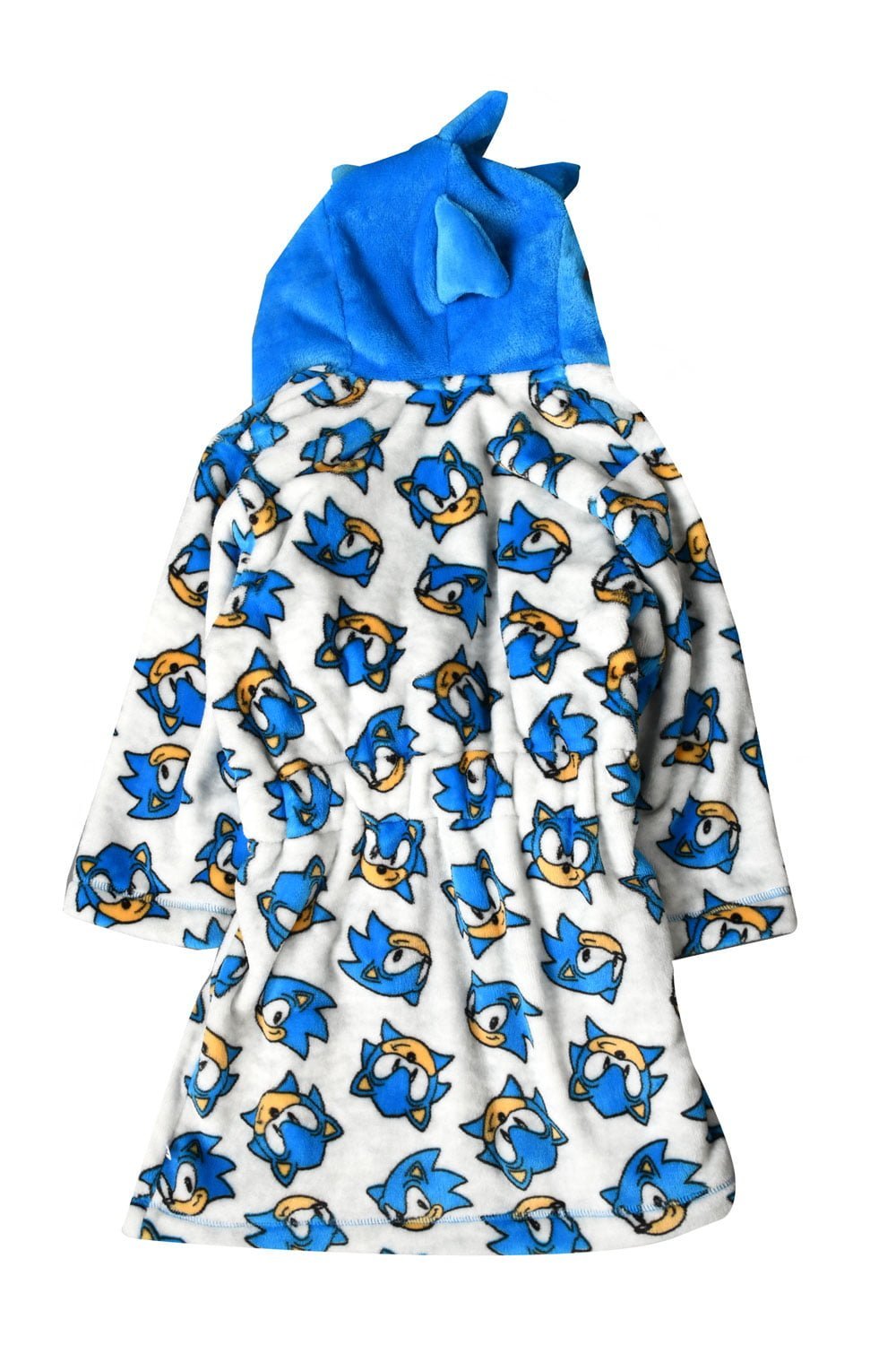 Sonic The Hedgehog Boys Hooded Fleece Dressing Gown - Brand Threads