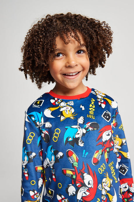 Sonic The Hedgehog Fleece Twosie Pyjama Set - Brand Threads