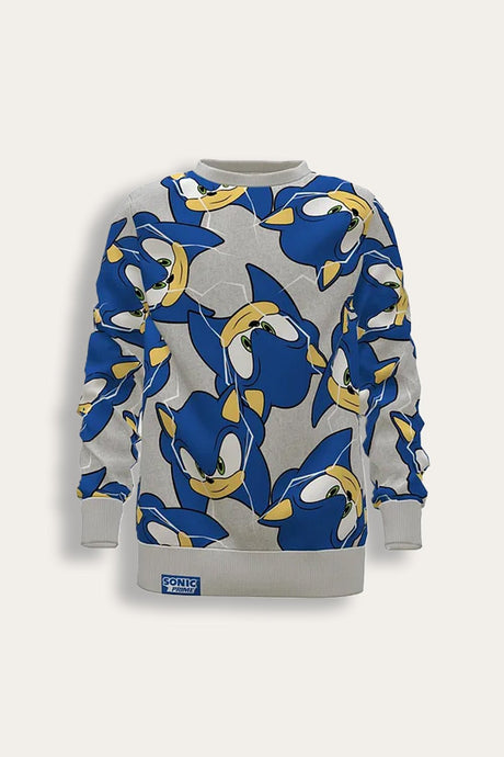 Sonic the Hedgehog Grey Jumper - Brand Threads