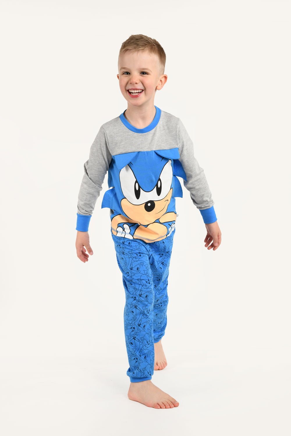 Sonic The Hedgehog – Pigiama Per Bambini E Ragazzi – Set Maglietta + Pantaloni Lunghi – Game On – Ufficiale Sega