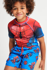 Spiderman Rash Vest and Shorts - Brand Threads