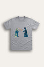 Star Wars Men's Grey T-Shirt Epic Lightsaber Duel Graphic - Brand Threads