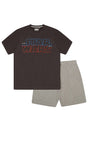 Star Wars Mens Grey T-Shirt & Shorts Pyjama Set - Brand Threads