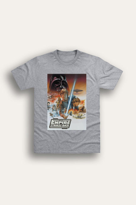 Star Wars Men's Grey T-Shirt The Empire Strikes Back - Brand Threads