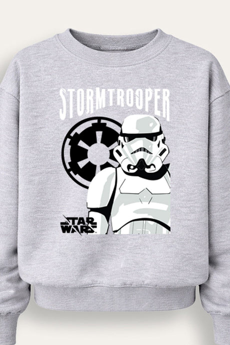 Star Wars Stormtrooper Mens Grey Sweatshirt - Brand Threads
