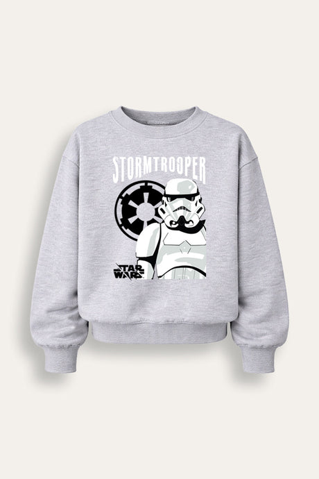 Star Wars Stormtrooper Mens Grey Sweatshirt - Brand Threads