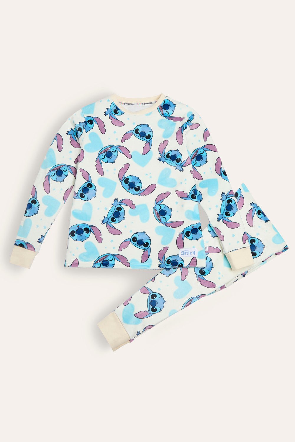 Stitch Girls Fleece Pyjama Set - Brand Threads