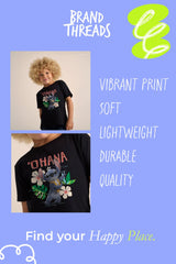 Stitch girls T-shirt – short sleeve, kids top - Brand Threads