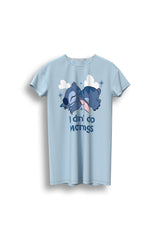 Stitch women's blue nightdress short sleeve - Brand Threads
