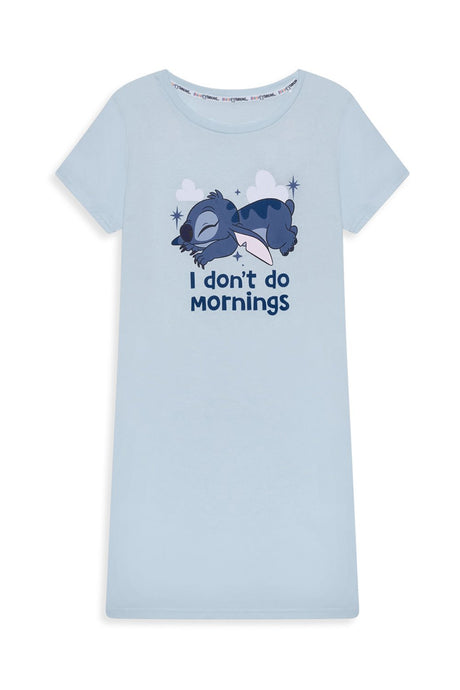 Stitch Women's Blue Nightdress Short Sleeve - Brand Threads
