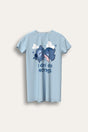 Stitch women's blue nightdress short sleeve - Brand Threads