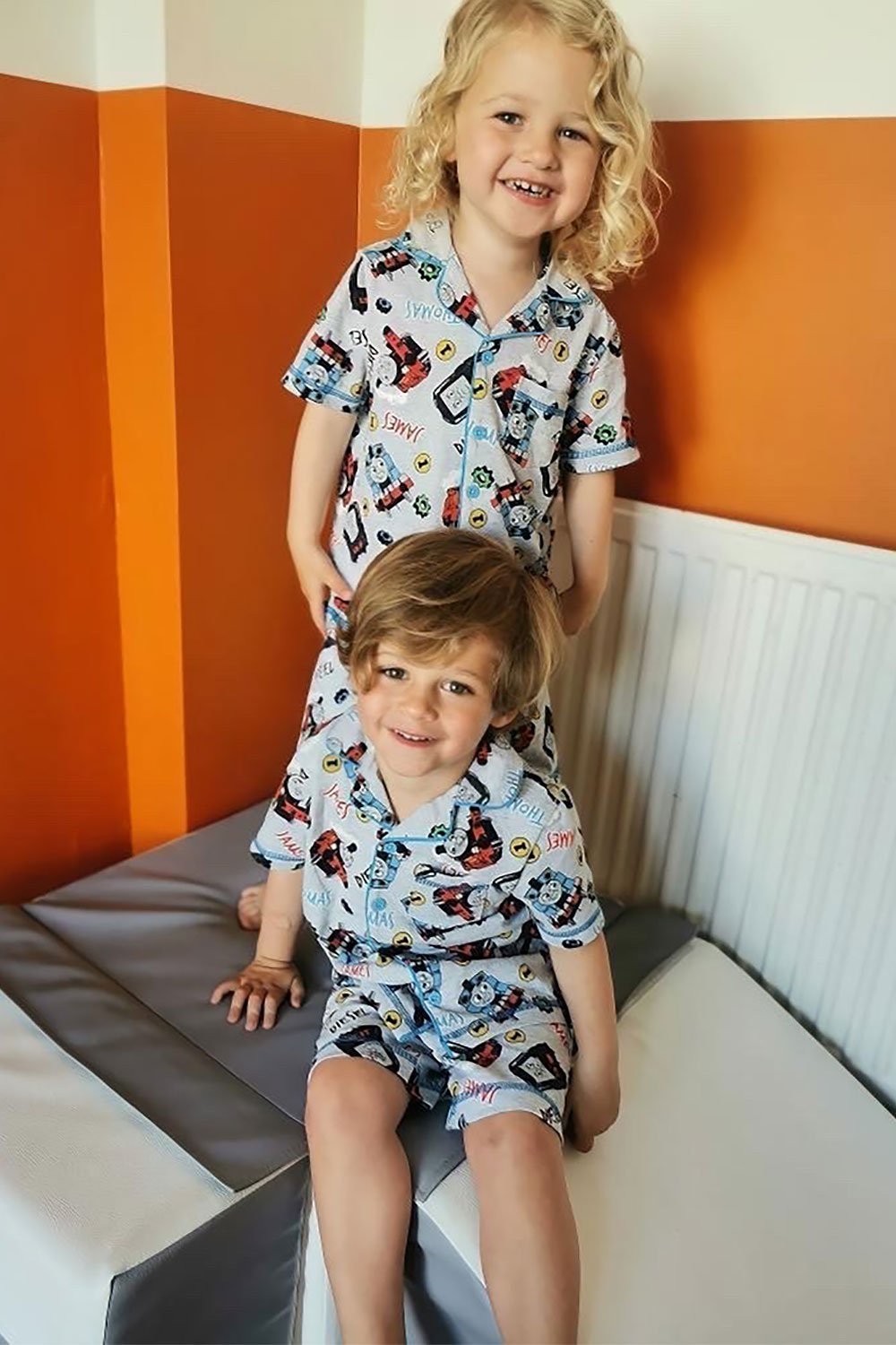 Thomas and Friends Boys Shortie Pyjamas - Brand Threads