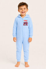 Thomas & Friends Boys Light Blue Hooded Onesie - Brand Threads