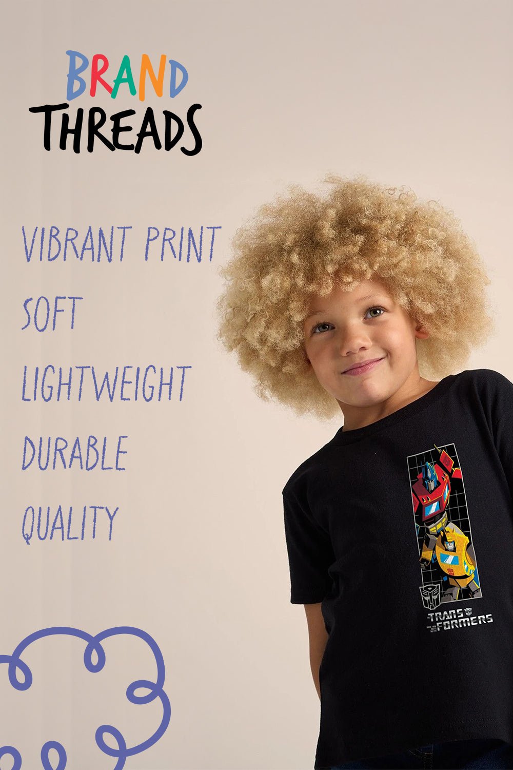 Transformers Optimus Prime & Bumblebee boys T Shirt - Brand Threads