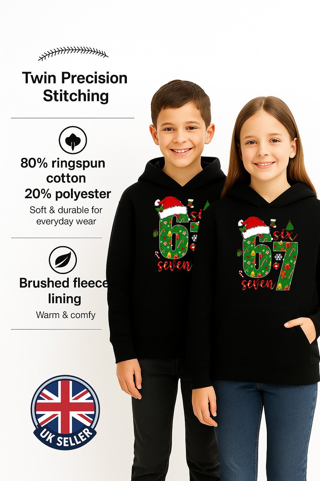Unisex 67 Christmas Hoodie - Brand Threads