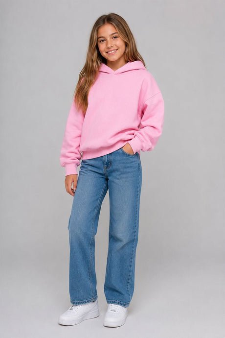 Unisex Kids Drop Shoulder Hoodie - Brand Threads