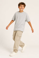 Unisex Kids Drop Shoulder T Shirt - Brand Threads