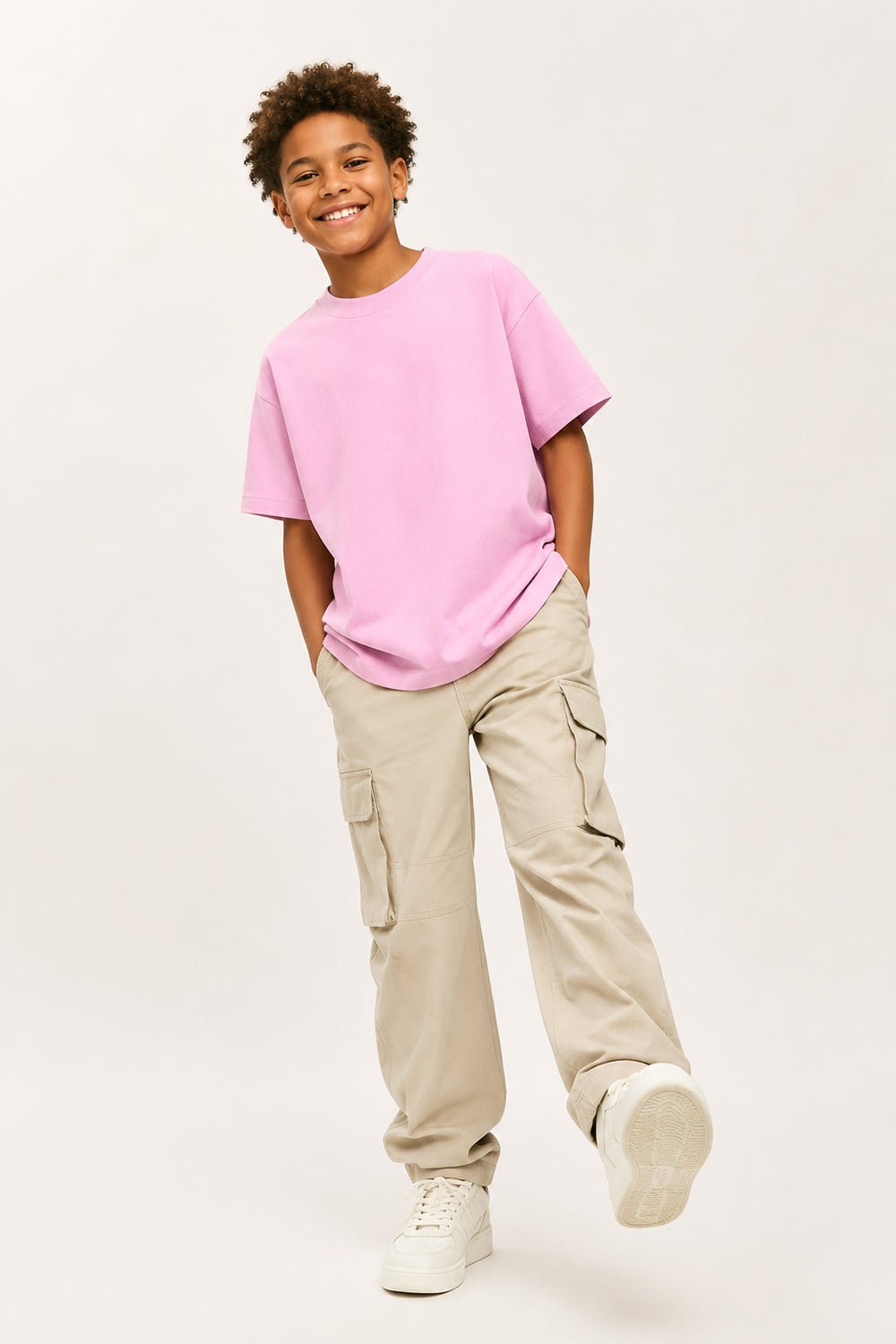 Unisex Kids Drop Shoulder T Shirt - Brand Threads